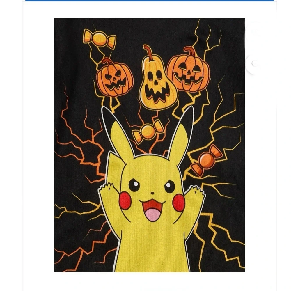 POKEMON GLOW IN THE DARK PAJAMA SET - BLACK SIZE 4 (NEW WITH TAGS)